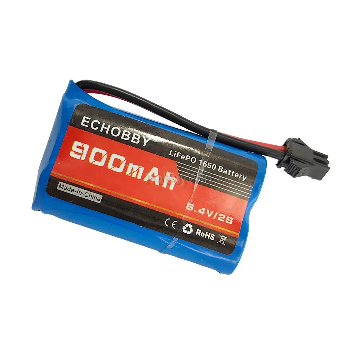 6.4V 2S 900mAh HFC1650 LiFePO4 batteria SM2P Nor spina maschio per RC Car Buggy Truck Speed Boat