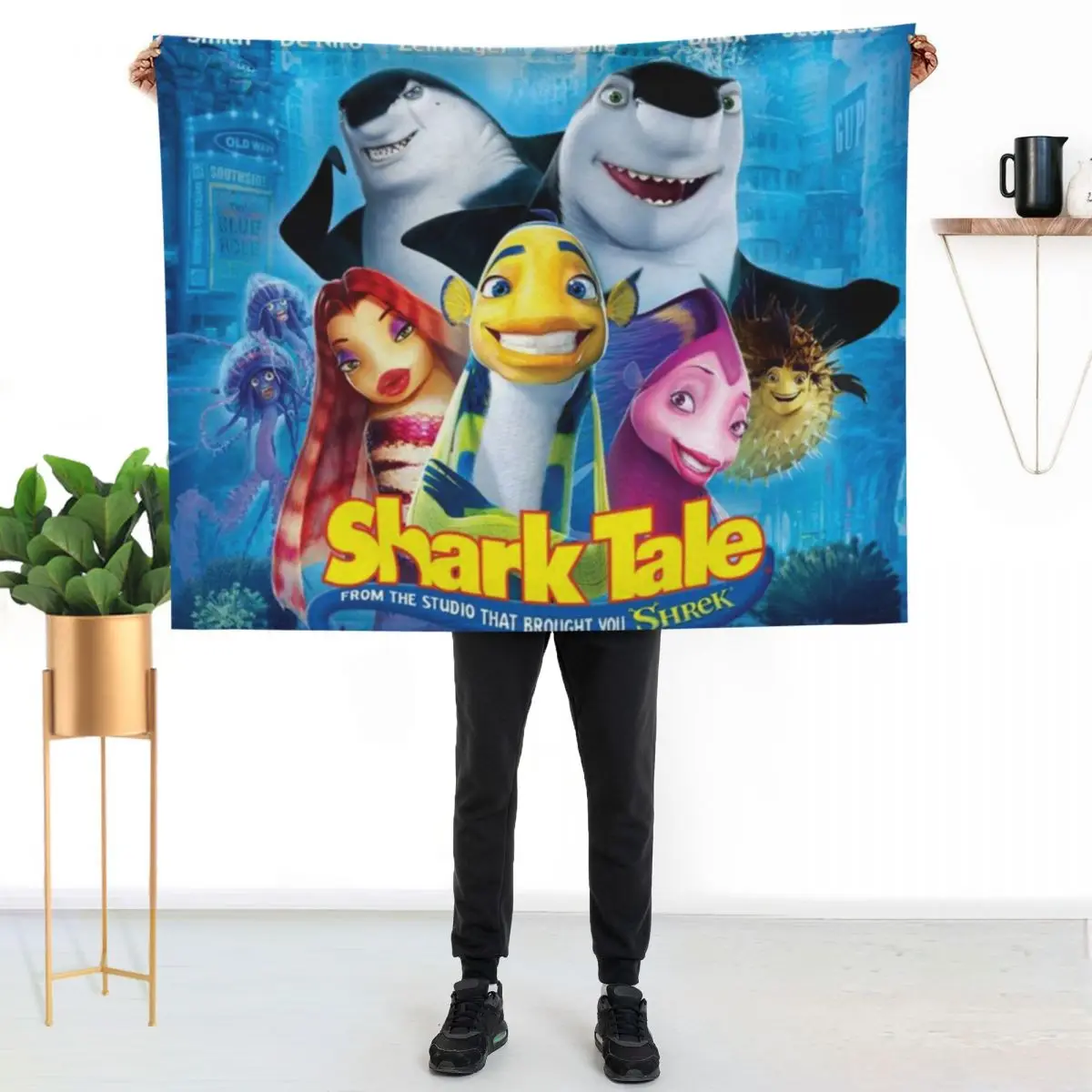 Shark Tale Throw Blanket Bed linens Sofa Quilt Custom Soft Beds For Sofa Thin Decorative Sofa Blankets