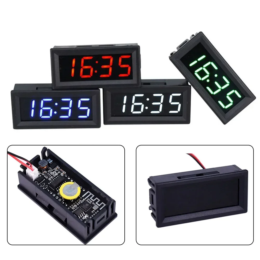 

Automotive LED Work Light High Quality LED DIY Vehicle Electronic Clock KIT Car Motorcycle Timer LED Digital Display Hot Sale