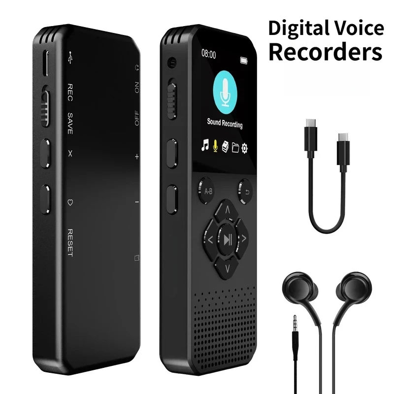 

Цифровые диктофоны N12 с ИИ, Bluetooth и шумоподавлением HD для записи лекций и деловых встреч
