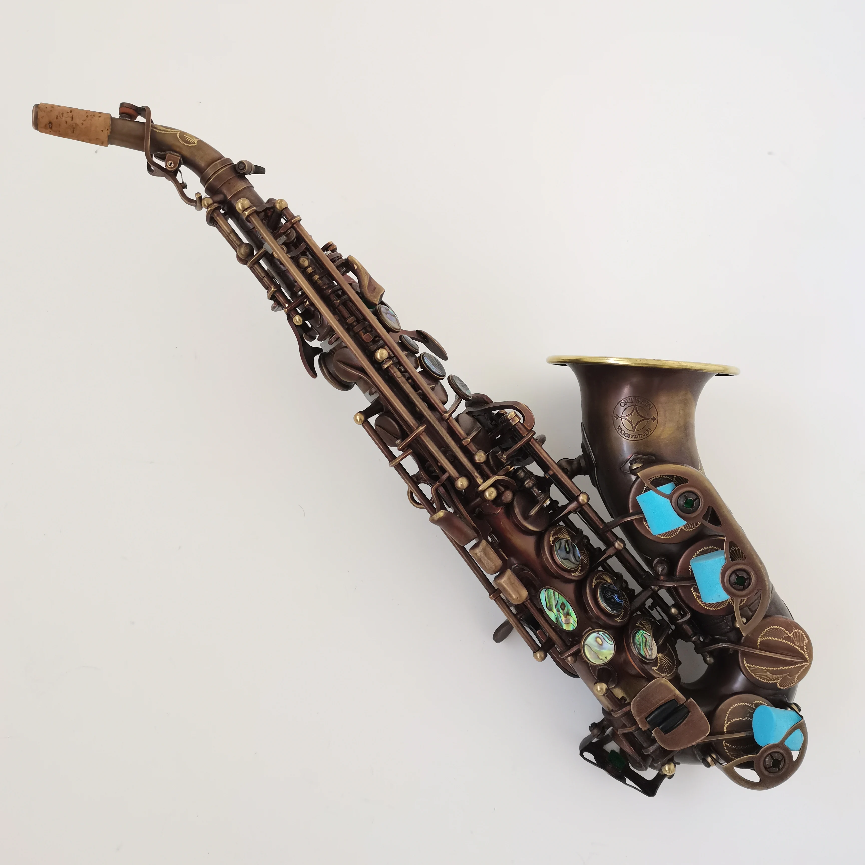 Curved Vintage Saxophone soprano Saxophone