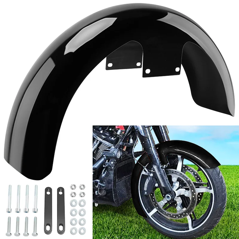 

Глянцевые черные 19-дюймовые передние крылья-брызговики для Harley FLHXSE FLTRXSE 2023-2025, аксессуары для мотоциклов с монтажным комплектом