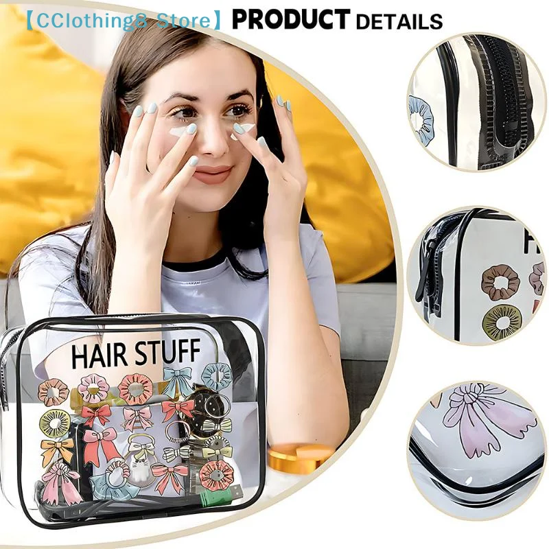 Medicine Cosmetic Bag Women Large Capacity Travel Organizer Easy Wipe Clean Toiletry Pouch Daily Use Trip Toiletry Travel【AliS8】