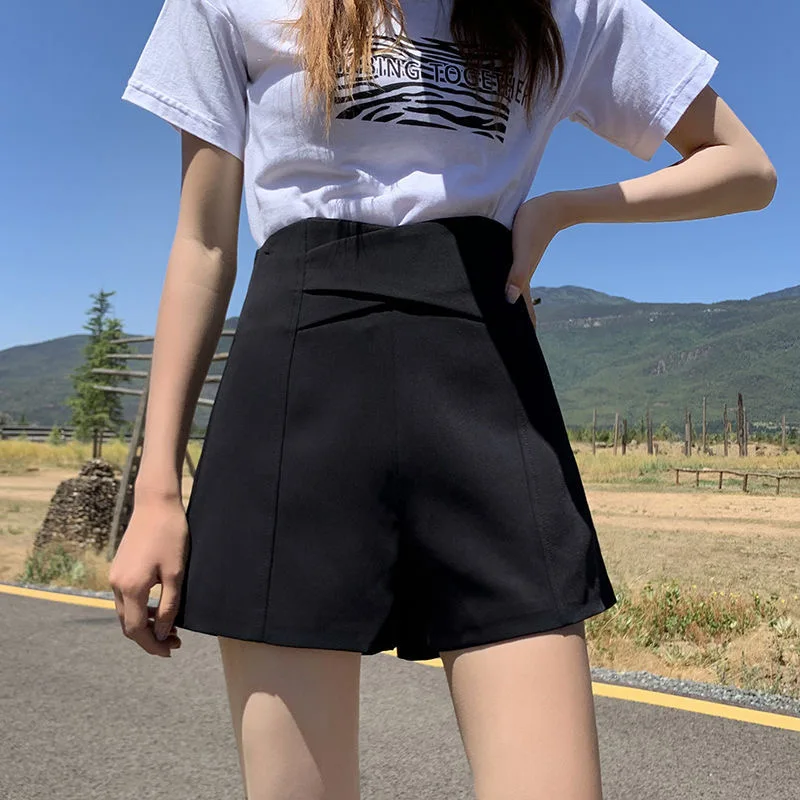 

Bla Sexy High Waist Design Suit orts Women Summer Sle 2026 Korean Version Small Size Slimming High End Feeling Hot Pants