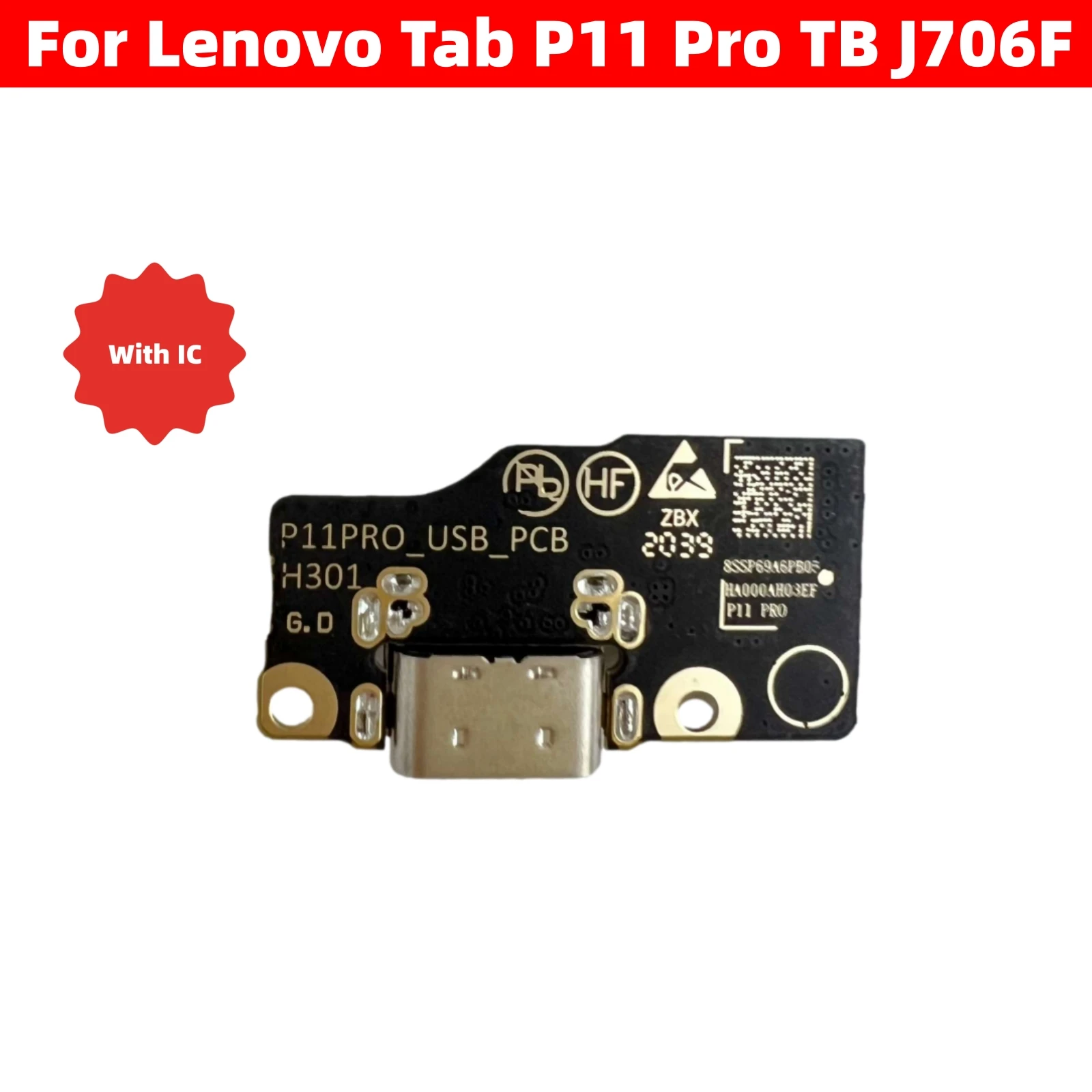 

USB Charger Dock Connector Board Charging Port Flex Cable For For Lenovo Tab P11 Pro TB J706F Xiaoxin Pad Pro (2021)