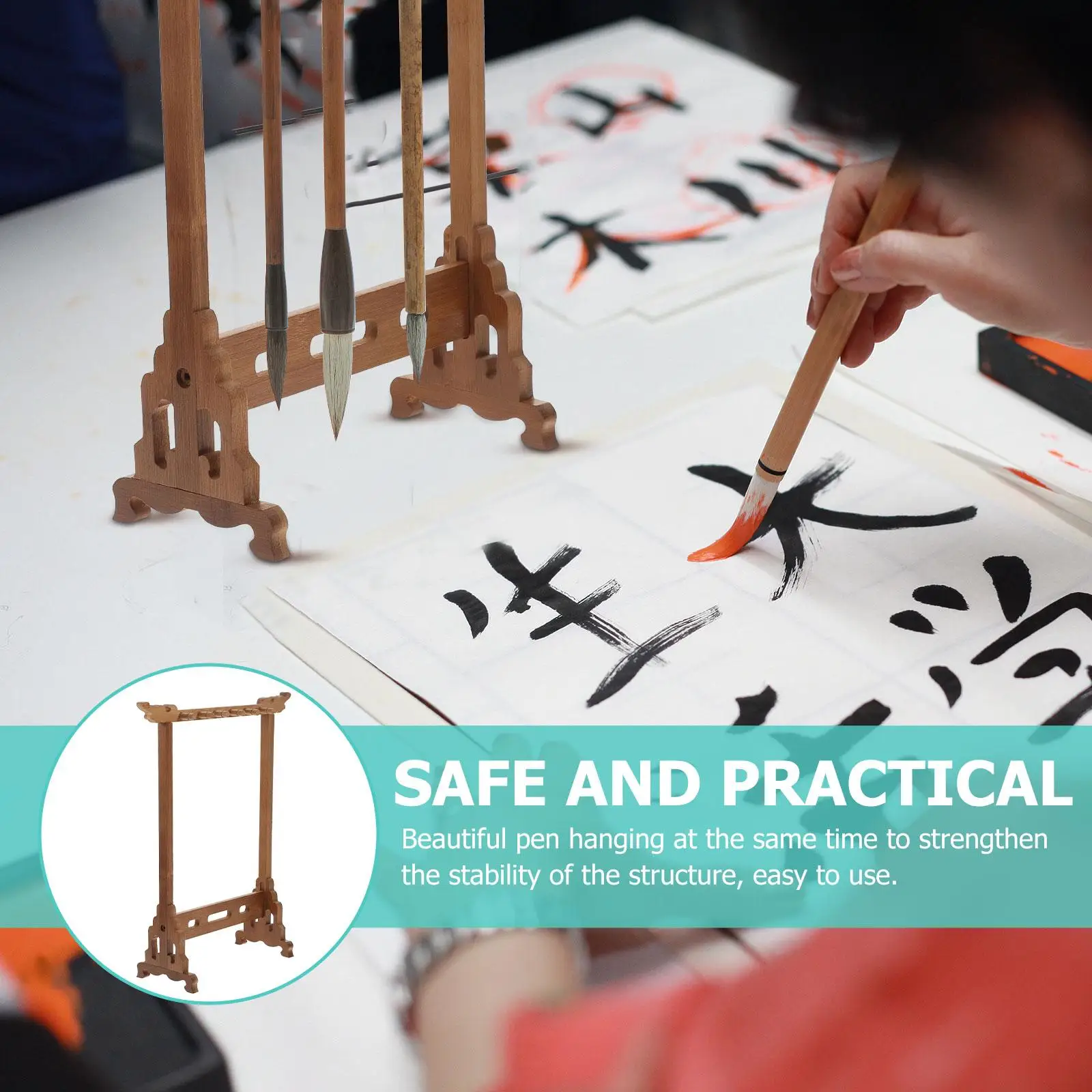 Brush Holder Calligraphy Hanging Large Vintage Pen Pot Creative Rack Chinese Ink