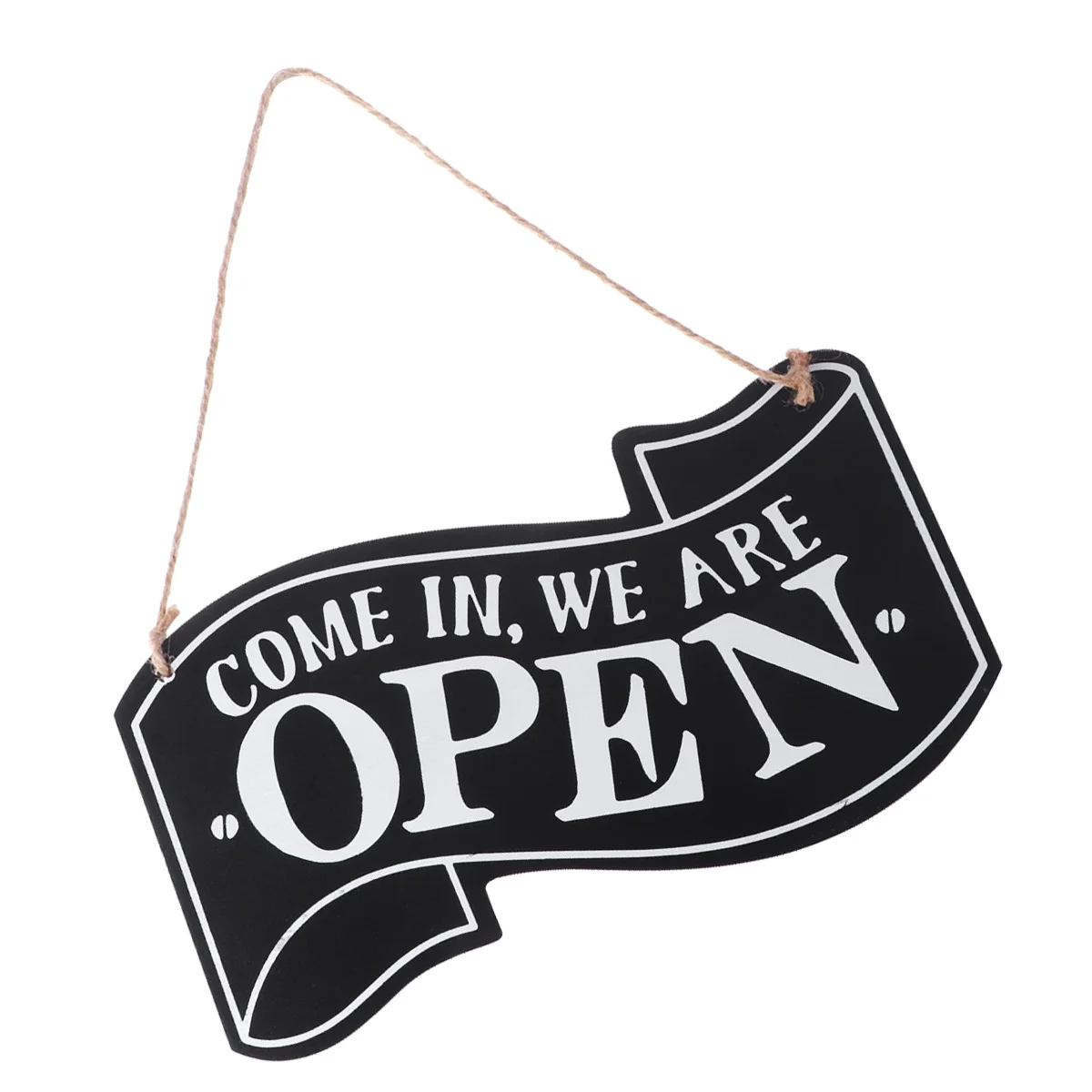 Come in We Are Open Sign Wooden Door Sign Double Sided Open and Closed and Letter Board Sign with Rope for Business Raches tool