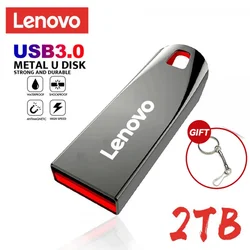 Lenovo-Clé USB 3.0 portable en métal haute vitesse, clé USB, mémoire étanche, disque flash, 1 To, 512 Go, 256 Go, 2 To