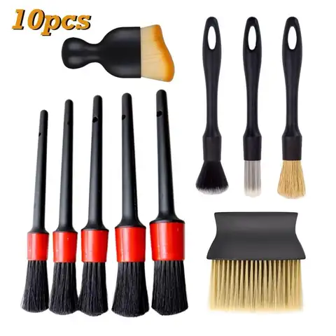 자동차 세차 청소 디테일링 브러쉬 자동차 내부 먼지 브러쉬 대시보드 에어 아웃렛 청소 브러쉬 자동차 휠 브러쉬