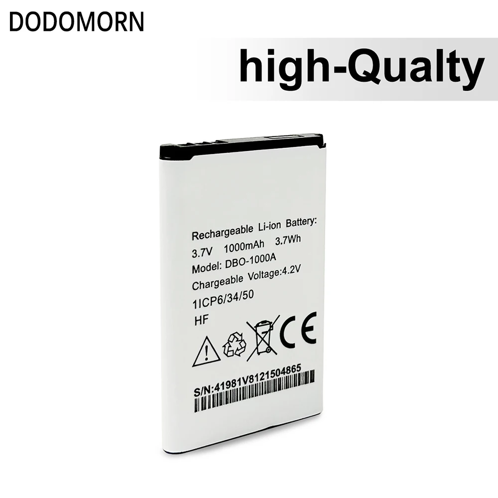 DBO-1000A 1ICP6/34/50 High Quality Battery For DORO 1372 2404 1370 Mobile Phone 3.7V 3.7WH 1000mAh High Quality