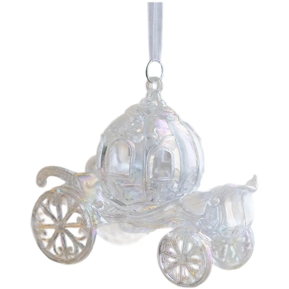 

Christmas Acrylic Tree Decoration Hanging Ornament Clear Transparent Material with Colorful Light Effects for Festive Ambiance