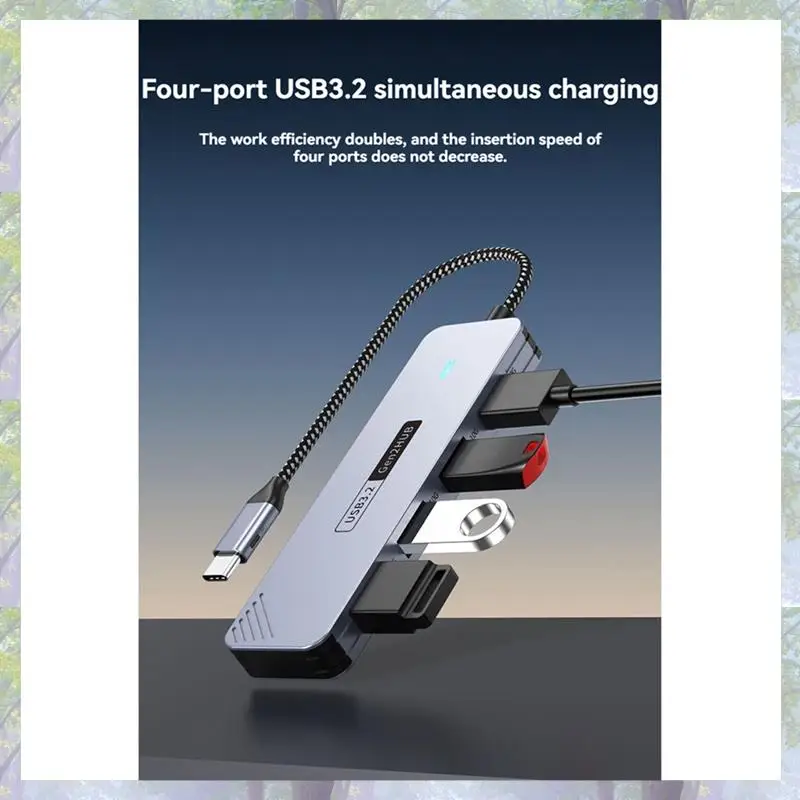 

T82C Лидер продаж-3X 10 Гбит/с USB 3.2 GEN2 HUB USB C HUB Высокоскоростной USB-разветвитель USB Type-C 3.2 HUB
