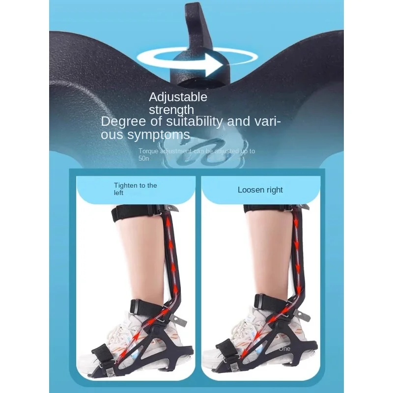 Ankle rehabilitation training device for hemiplegia assisted walking correction of foot drop and inversion