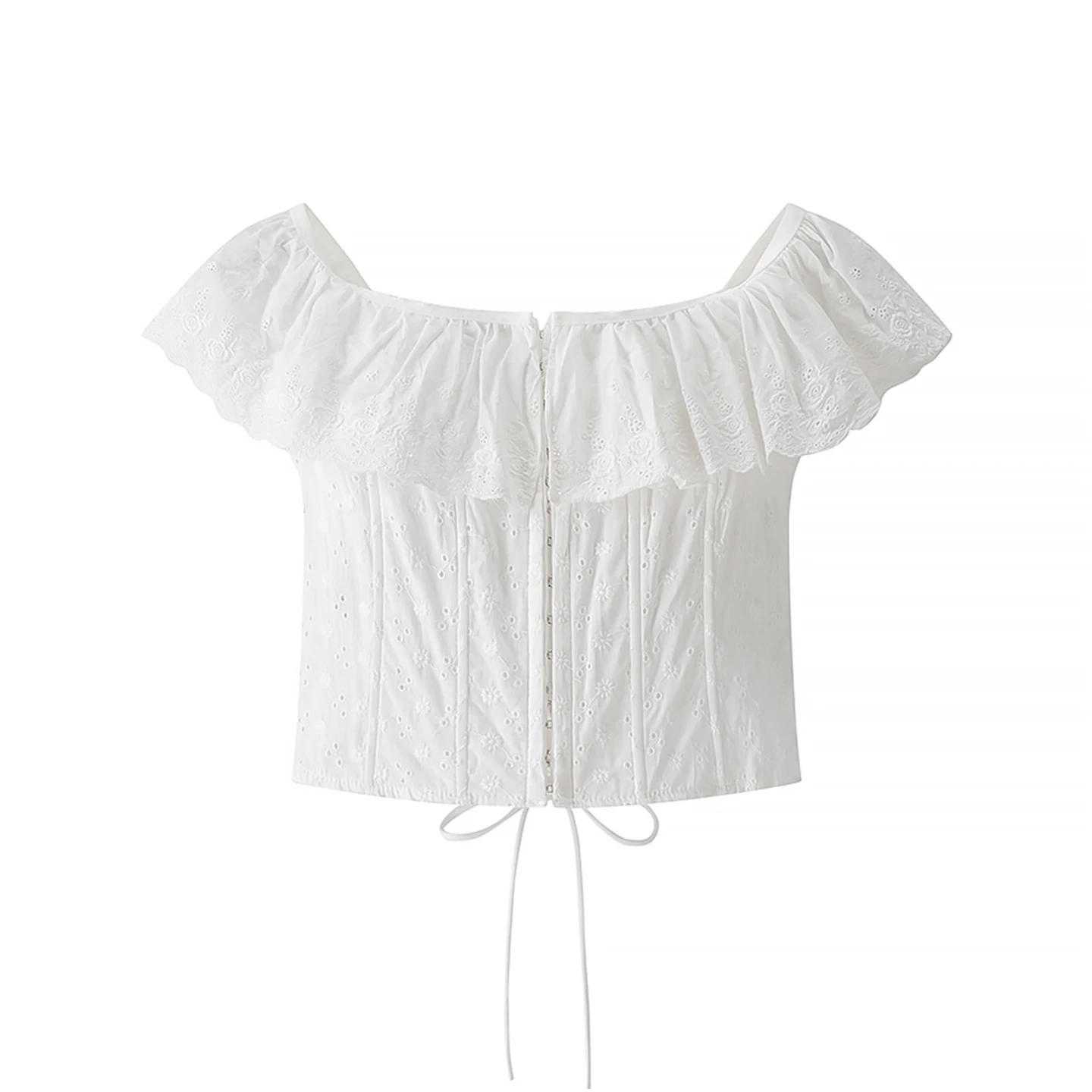 Top ricamato in cotone Ele per donna Faionable Versatile Estate Nuovo arrivo Z Brand Commute Sle Or Lunghezza