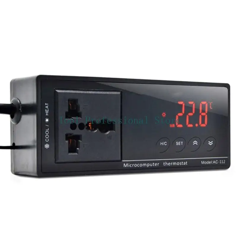 57QF 디지털 온도 컨트롤러 수족관 히터 액세서리(방수 센서 포함)