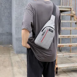 Men Fashion Leisure Chest Bag Sports Trend Backpack Male Sling Bag Crossbody Men Multifunction Over The Shoulder Bag 2023 New