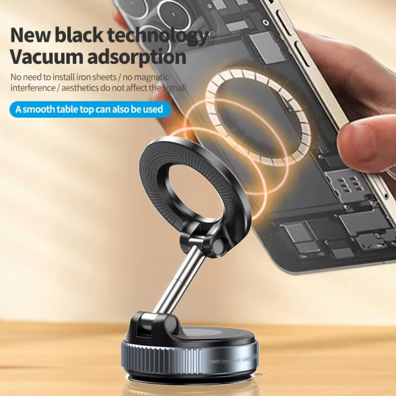 

K007 Car Phone Holder Strong Magnetic 360° Rotating Adjustable Foldable Design for Universal Cellphones iPhone Android Devices