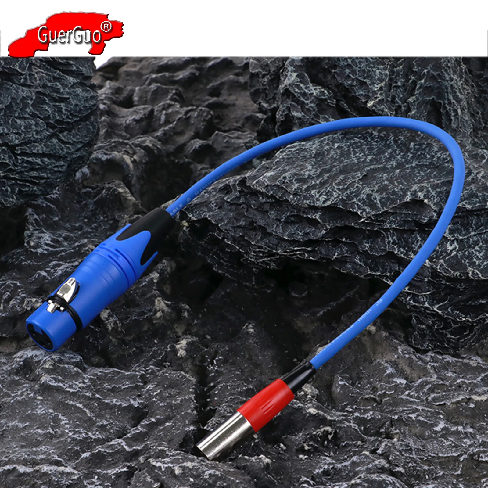 3Pin Mini XLR Male to 3Pin XLR Female Adapter Cable,Mini XLR to XLR MIC Audio Extension Converter Cord for Camera Headphone