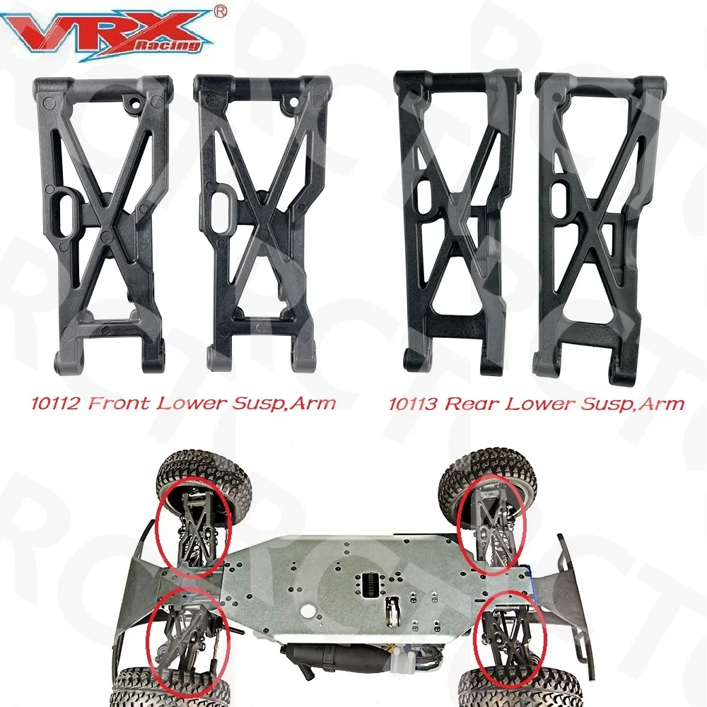 RC VRX 10112 Front Lower Susp Arm 10113 Rear Lower Susp Arm 2Pcs For VRX Racing RH1001/1002 RH1011/1013 RH817/818 RH1043/1045