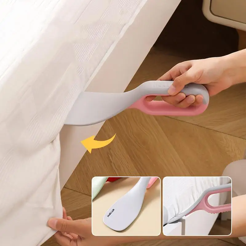 textureBed Lifter and Sheet Organizer Tool Ergonomic Mattress Raiser for Fast Bed Making and Linen Management at Home