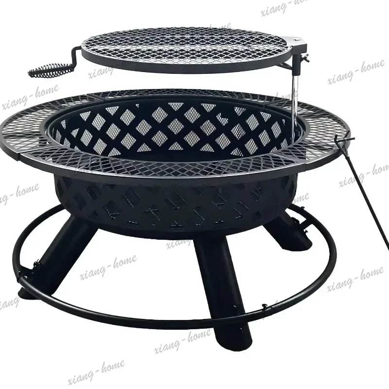 FG 2026 Oemodm Metal Work Custom Outdoor Steel BBQ Grill Barbecue Grill Multi-functional Boil Tea Outdoor Grill