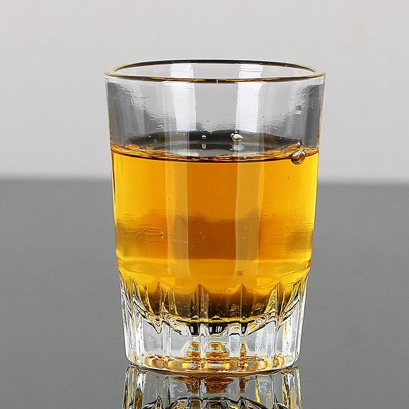 

TOPLIVING 90ml 6pcs Set Transparent Drinkware Household Classic Modern Style Thick Bottom Glass Baijiu Glass Brandy Foreign Wine