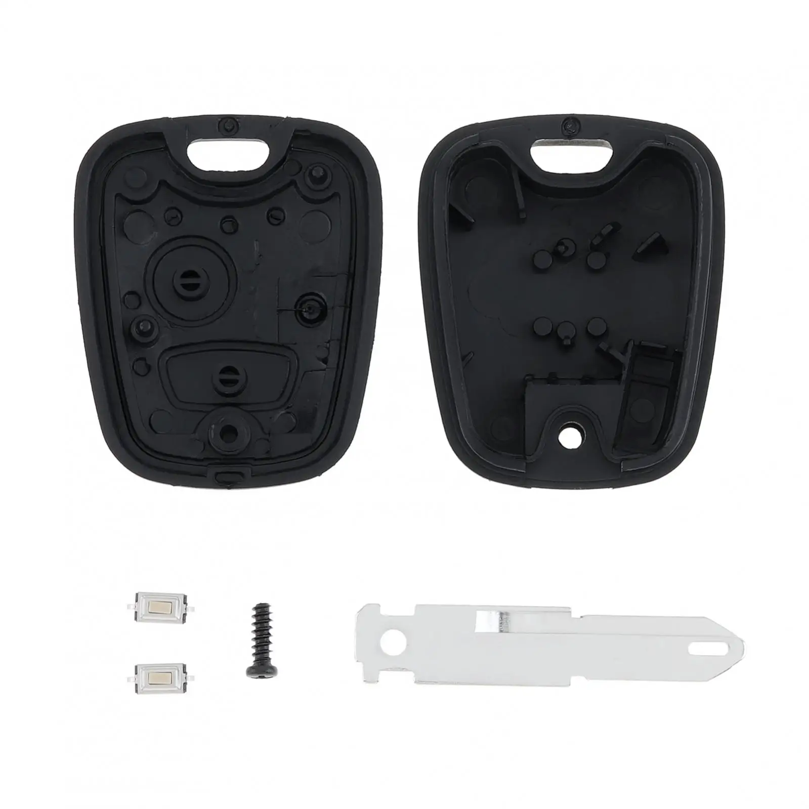 Coque de clé à distance de voiture à 2 boutons avec lame 206 et 2 micro-interrupteurs, adaptée pour KIT 106, 206, 306, 406