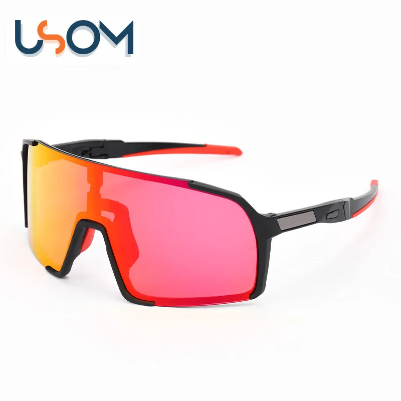 Colorful anti-ultraviolet discoloration bicycle goggles outdoor sports professional running goggles