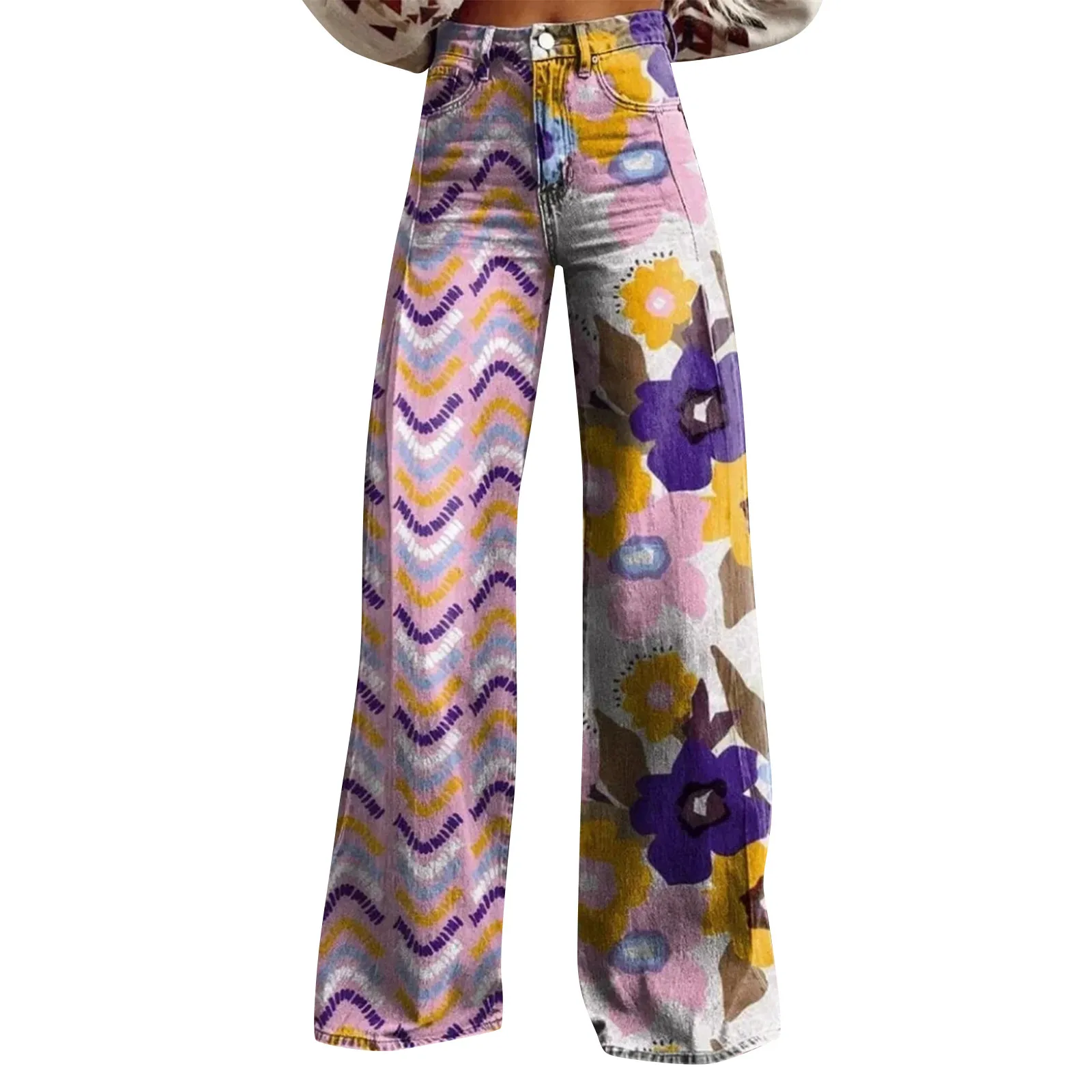 

Retro Fashion High Waisted Pants High Street Loose Wide Leg Denim Pants Womenharajuku Y2k Loose Jeans Women's Streetwear