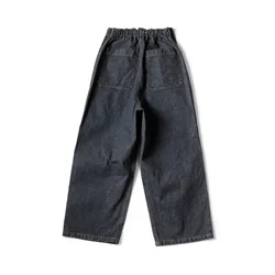 24SS KAPITAL Hirata Hiroshi Japanese Casual Denim Jeans Drawstring Large Pocket Logging Pants New for Men