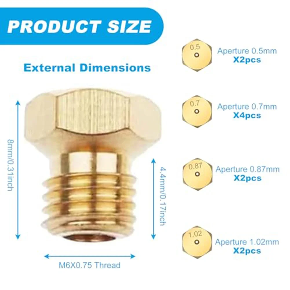 Natural Gas Stove Kit Bbq Accessory Gas Stove Nozzle Kit Easy-to-mount Design Flat Top Identification High Temperature Resistant