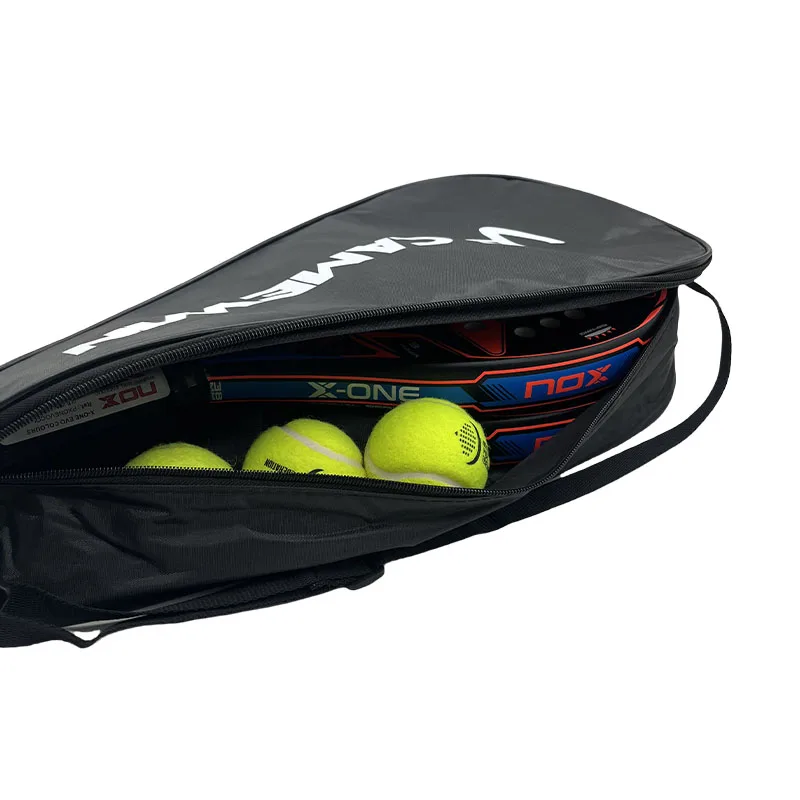 Camewin Tennis Paddle Backpack Double Layer Foldable Bag Pro Tournament with Ventilated Compartment Thermal Insulation Storage