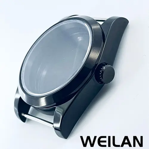 Imagen 2 del producto 36mm 40mm oro rosa negro plateado NH34 NH35 NH36 NH38 NH39 NH70 NH72 ETA2824 PT5000 caja de reloj superior impermeable zafiro Crysta