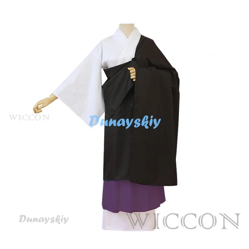 Jujutsu Uraporina Anime Cosplay Costume, Cheveux Courts Blancs, Halloween, Noël, Ensemble Complet, Uniforme, Perruque, Chapeau