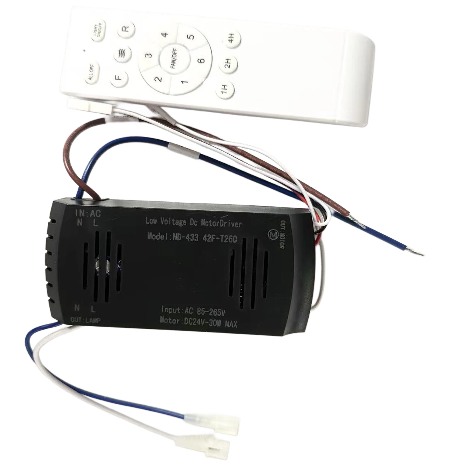 Modern AC 85-265V Controller and Remote Control Kit IRALAN Ceiling Fan Light 42/52 Inch Home LED Long Page Fan Light