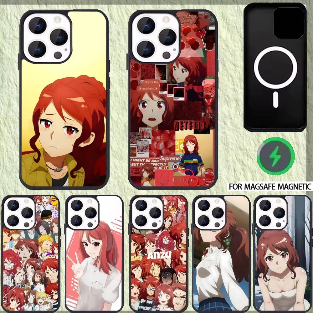 

R-Romantic Anzu Killer Phone Case For iPhone 17 16 15 14 13 12 Pro Max Plus for Magsafe Mirror Wireless Magnetic Cover