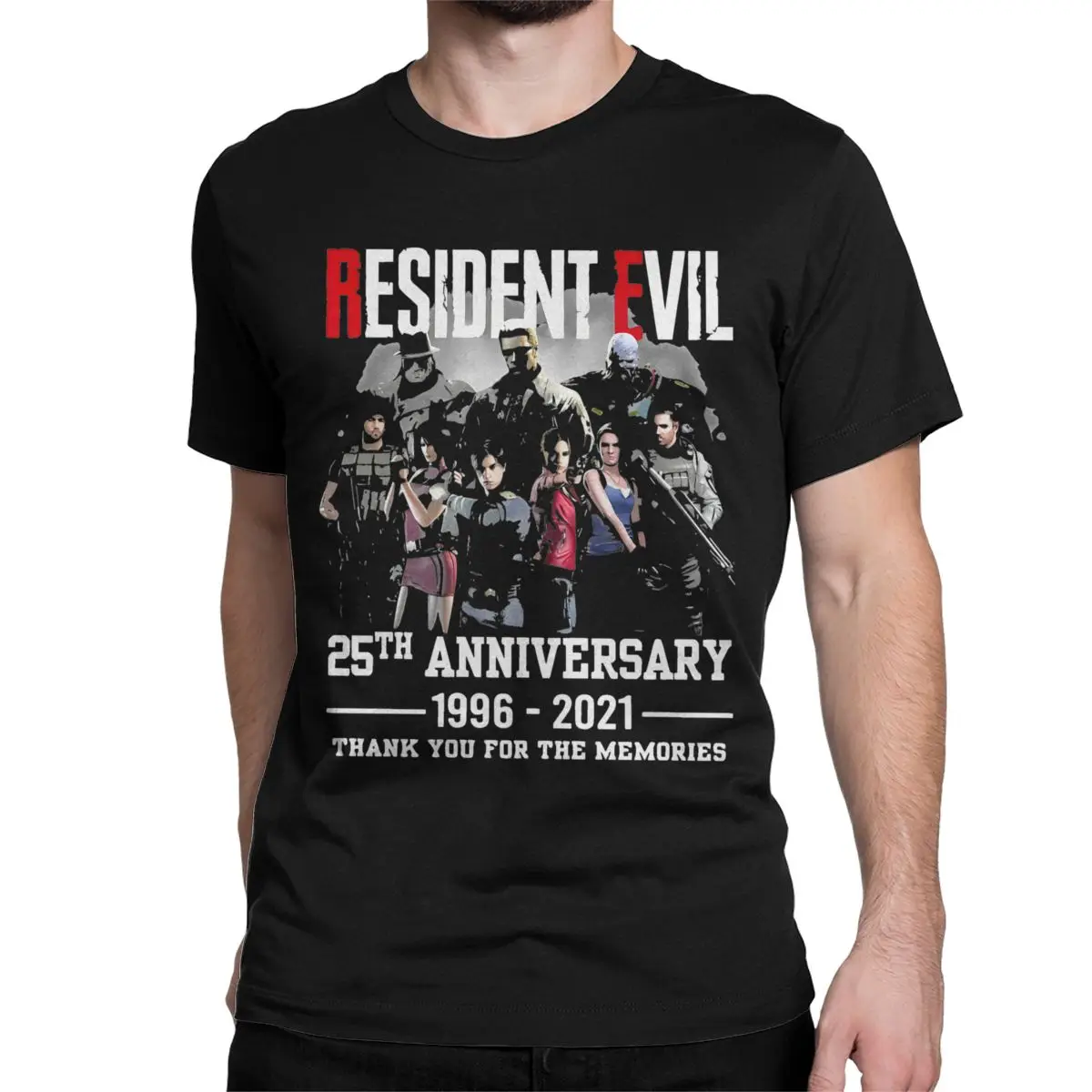

Novelty RE4 The Chainsaw Game T-Shirt for Men Women Crew Neck Cotton T Shirt RE4 Resident Evils Short Sleeve Tees Plus Size Tops