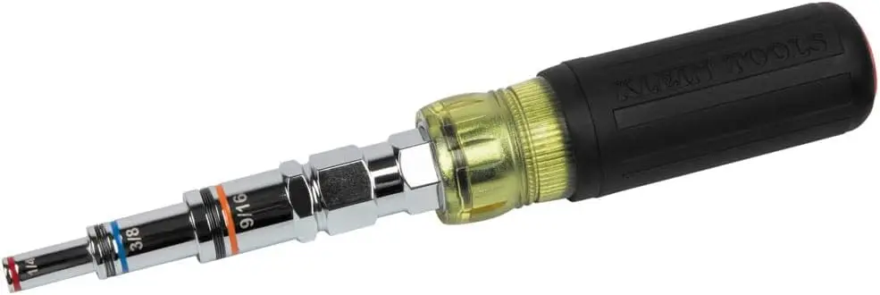 

Магнитный ключ-отвертка 9-в-1 SAE с проходным механизмом и шестигранными гайками размером от 3/16 до 3/4 дюйма, многофункциональный инструмент для универсального использования