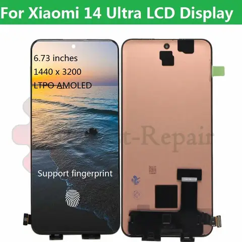 Super amoled 6.73''for Xiaomi 14 Ultra lcd display screen digitizer Assembly for mi14 ultra lcd 24031PN0DC, 24030PN60G display