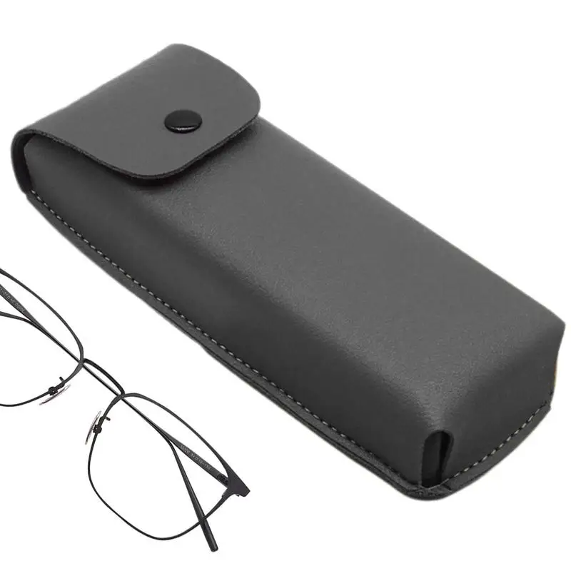 Soft Glasses Case Anti Scratch PU Leather Glasses Pouch Women Men Eyeglasses Sunglasses Pouch Slim Portable Bag For Storing