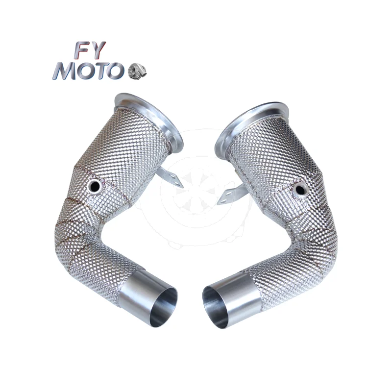 Exhaust Catted Downpipe for 19-24 pors che 911 carrera 992.1 3.0T / 25+ pors che 911 carrera 992.2 with Heat Shield