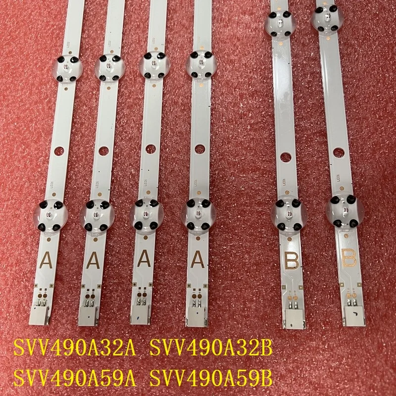 Strip lampu latar LED untuk  D49F287N4CW Toshiba 49HB6W62 49L2863DG 49L3753DB 49L3863DB JVC LT-49C770 49HE4000