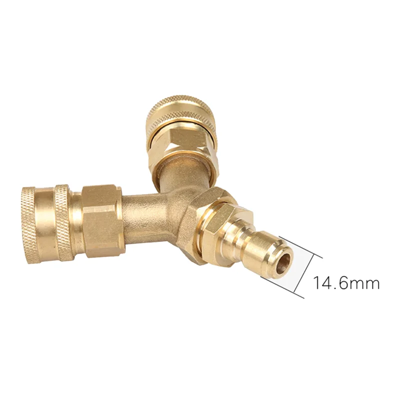 

Tee Spliter Adapter with 3/8 inch Quick Release Connector for High Pressure Washer