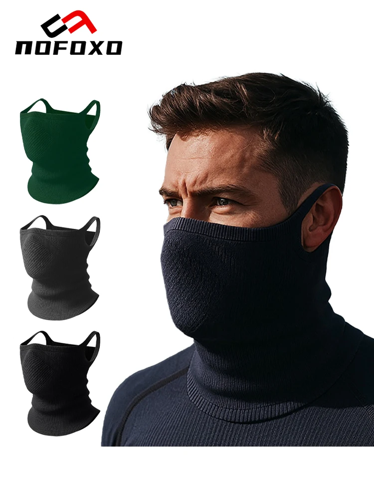 AliExpress nofoxo NOFOXO Neck Protection Scarf Winter Windproof Sport Bandana Cycling Bike Face Cover Breathable Camping Running Neck Gaiter