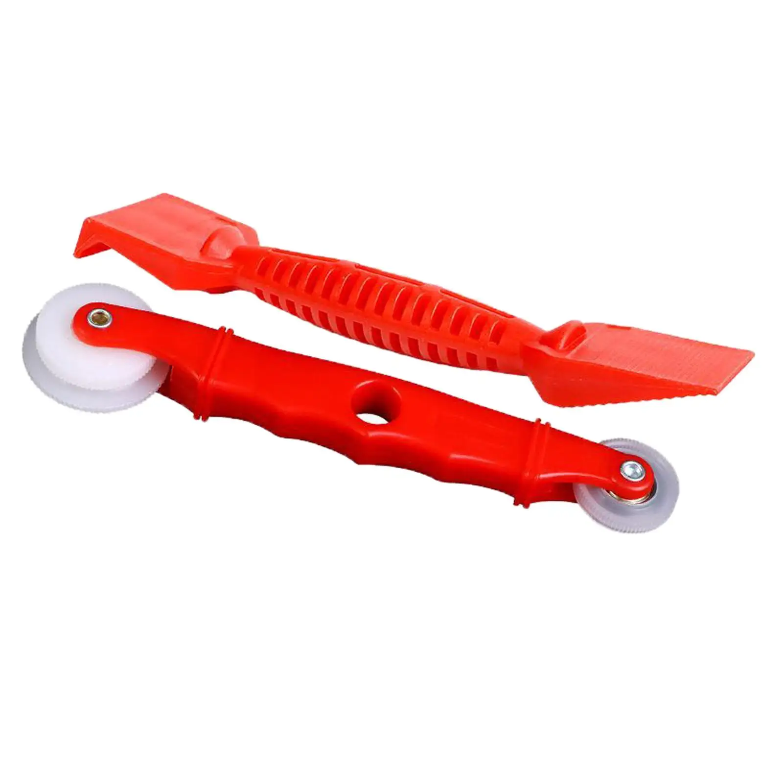 2x Mesh Wheel Window Install Tool Glazing Shovel Sealing Strip Presser Red Double Ended Durable Screen Roller Tool Set Gadget