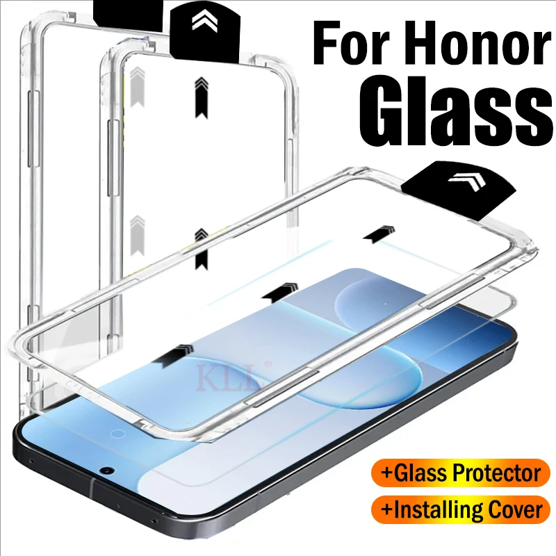 

1-2 шт. Защитное стекло без пыли, простое в установке, для Honor 500 Pro, Win RT, защитная пленка для экрана Honor Magic8 Lite, Power 2