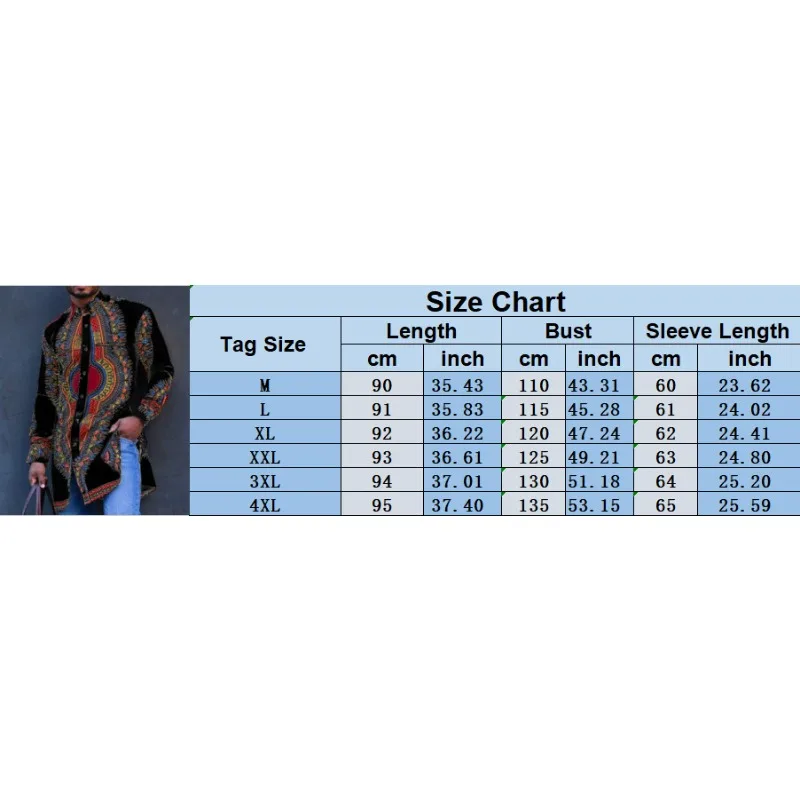 New Printed Men's Shirt Button Casual Top Ethnic Bohemian Beach Shirt Positioning Printed Shirt Medium Long Style