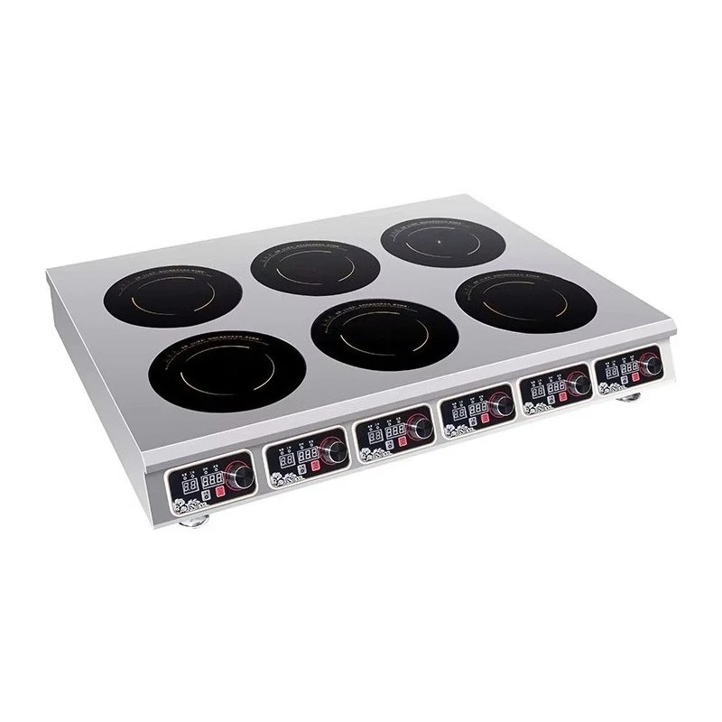 

6 Burner Electric Induction Cooker Stainless Steel Kitchen Stove for Household Restaurant Use - Energy Efficient Cooking Equipme
