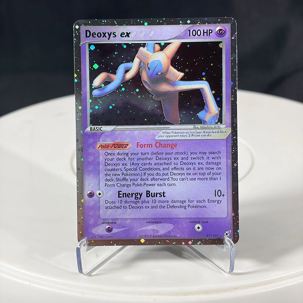 PTCG Proxy-Karten EX-Serie Rayquaza Gold Star Charizard Gengar Pikachu Hobbys Sammlerstücke Spielesammlung Anime-Karten