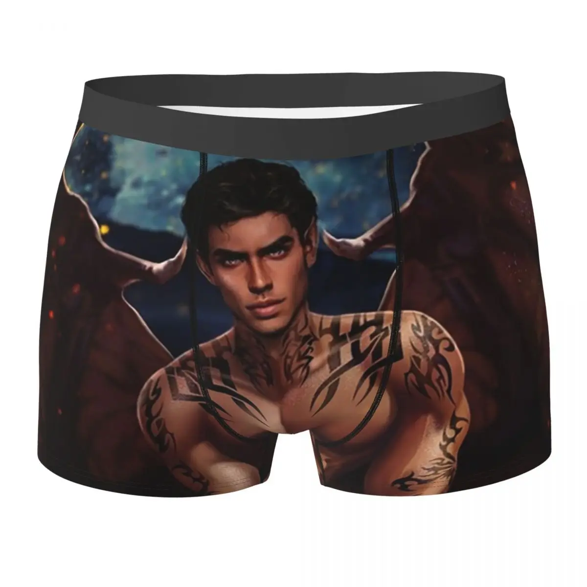 Boxer Underpants Shorts Rhysand From A Court Of Thorns And Roses II Panties Men's Underwear for Homme Man Boyfriend Gift